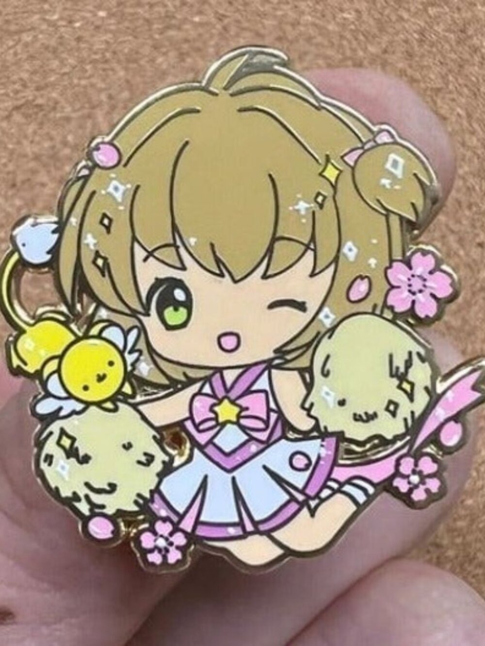Cardcaptor Sakura Cheerleader with Kero Enamel Pin